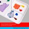 MEEDEN Ceramic Artist Paint Palette, Rectangle Porcelain Watercolor Palette, 10'' × 7'' Ceramic Mixing Tray for Gouache, Watercolor, Acrylic Painting
